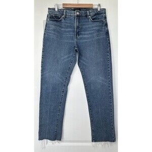 Banana Republic The Beau Jean Womens Size 31/12 Modern Casual Mid Rise Raw Hem
